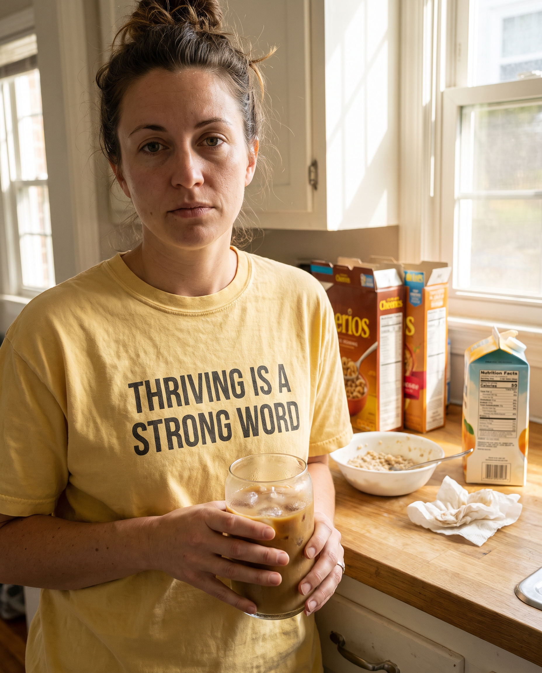 Thriving Is A Strong Word · Comfort Colors Tee