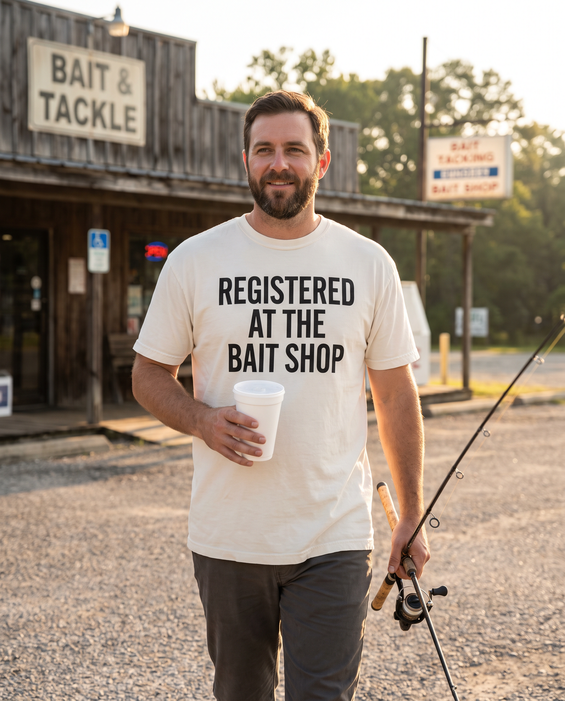 Registered At The Bait Shop · Comfort Colors Tee